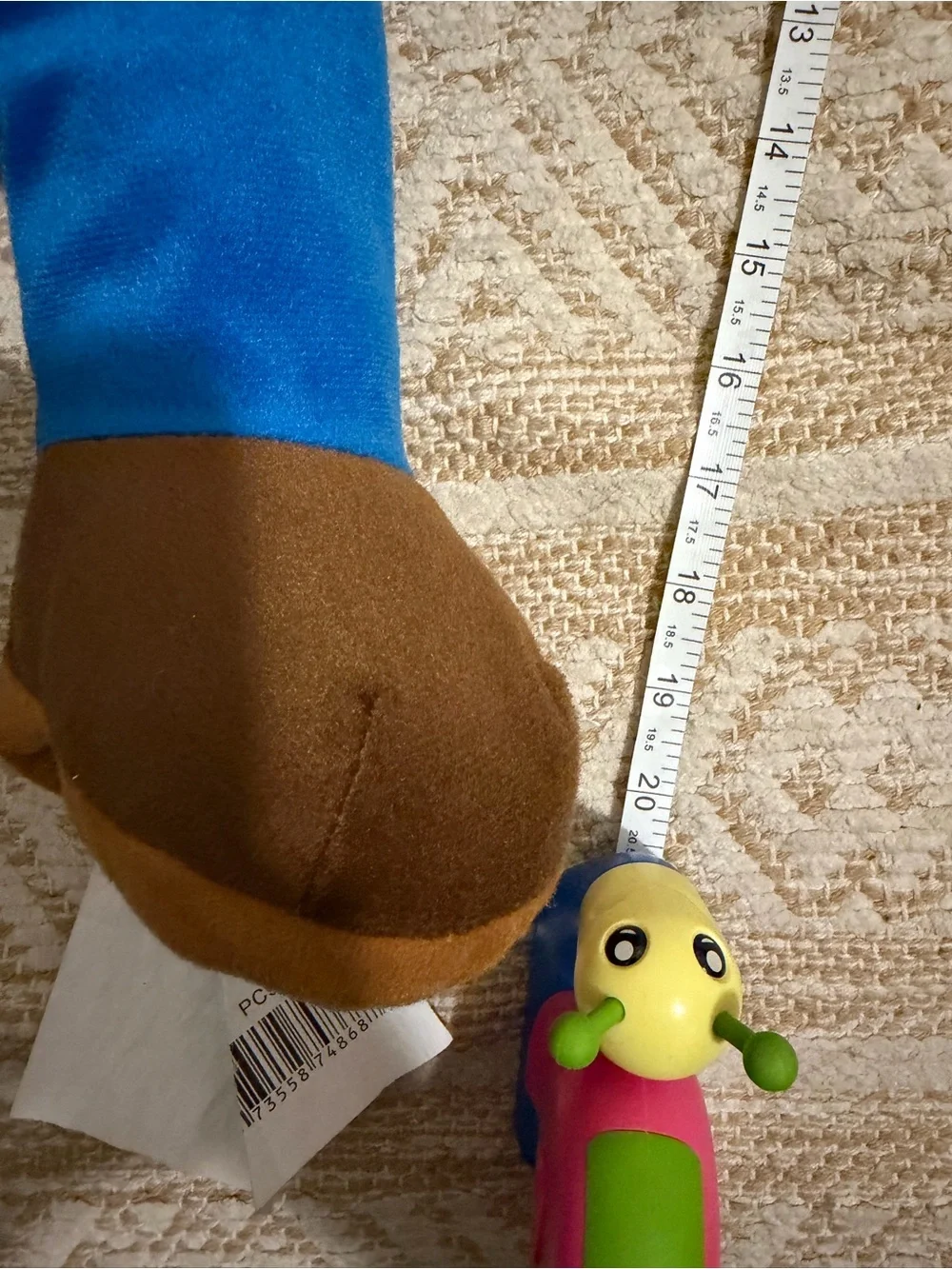 Large Mario Plush Stuffy with small Velcro compartment
